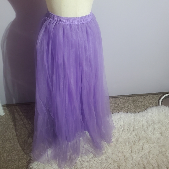 Purple maxi tulle skirt size medium - Picture 1 of 4